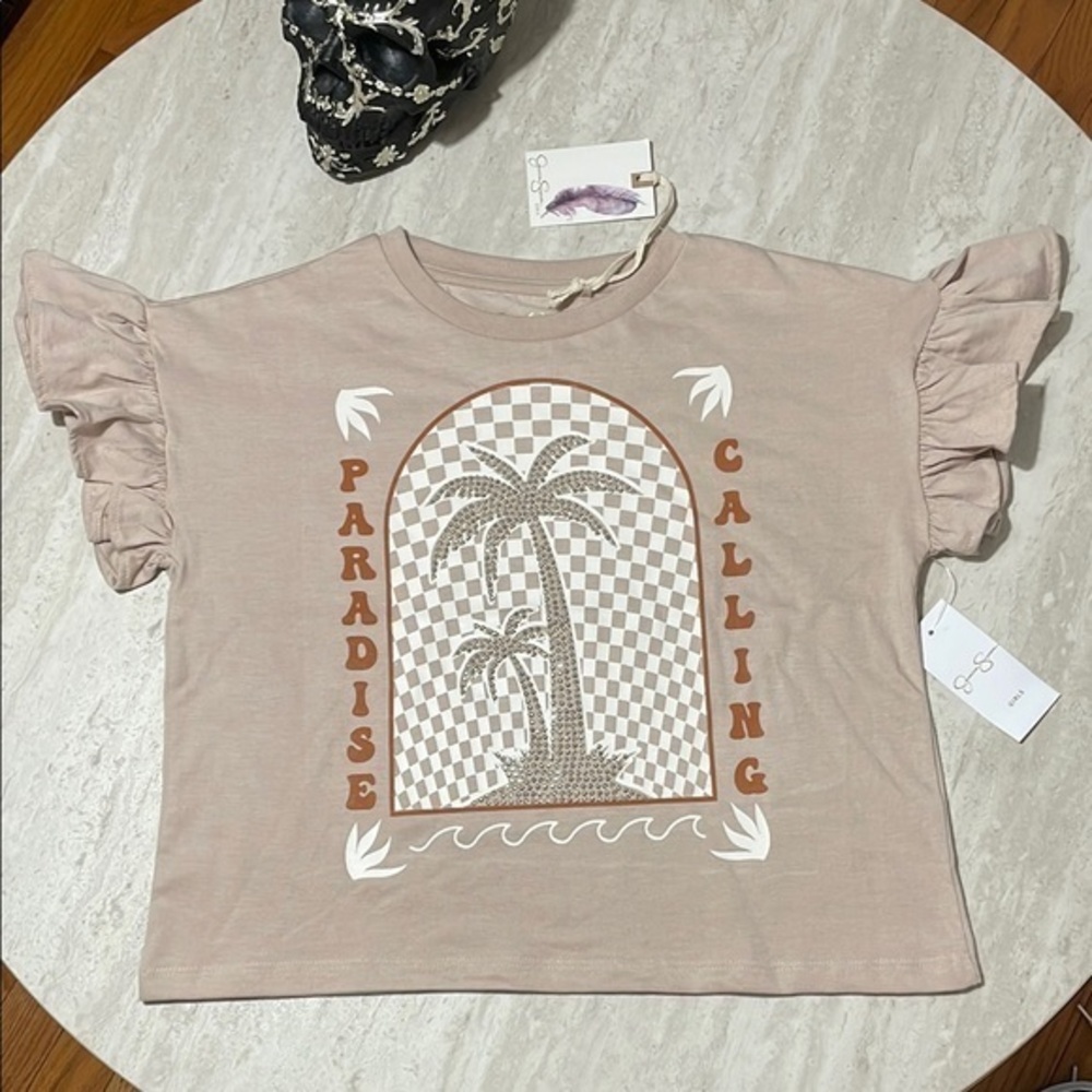 NWT Jessica Simpson Girls Top Tee Shirt *L(12)